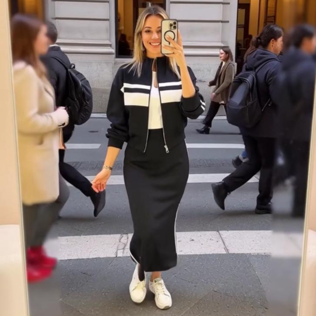 HIBA - Gonna midi e Bomber coordinato