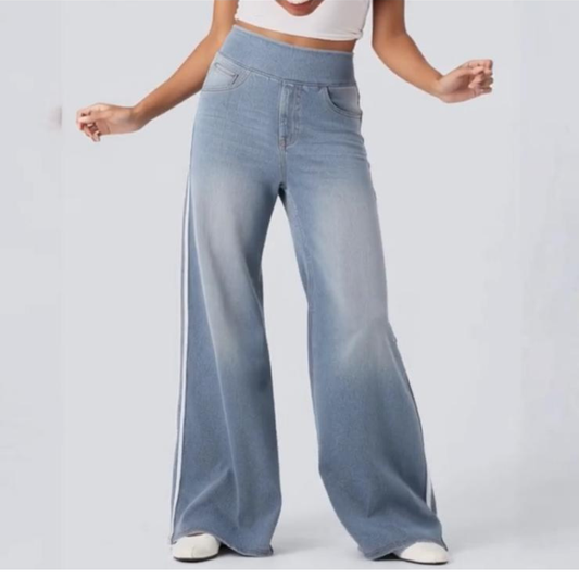 SUSI -Jeans a Gamba Larga High Waist